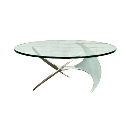 Propeller coffee table by Knut Hesterberg for Ronald Schmitt